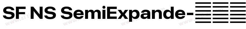 SF NS SemiExpande字体转换 SF NS SemiExpande字体转换